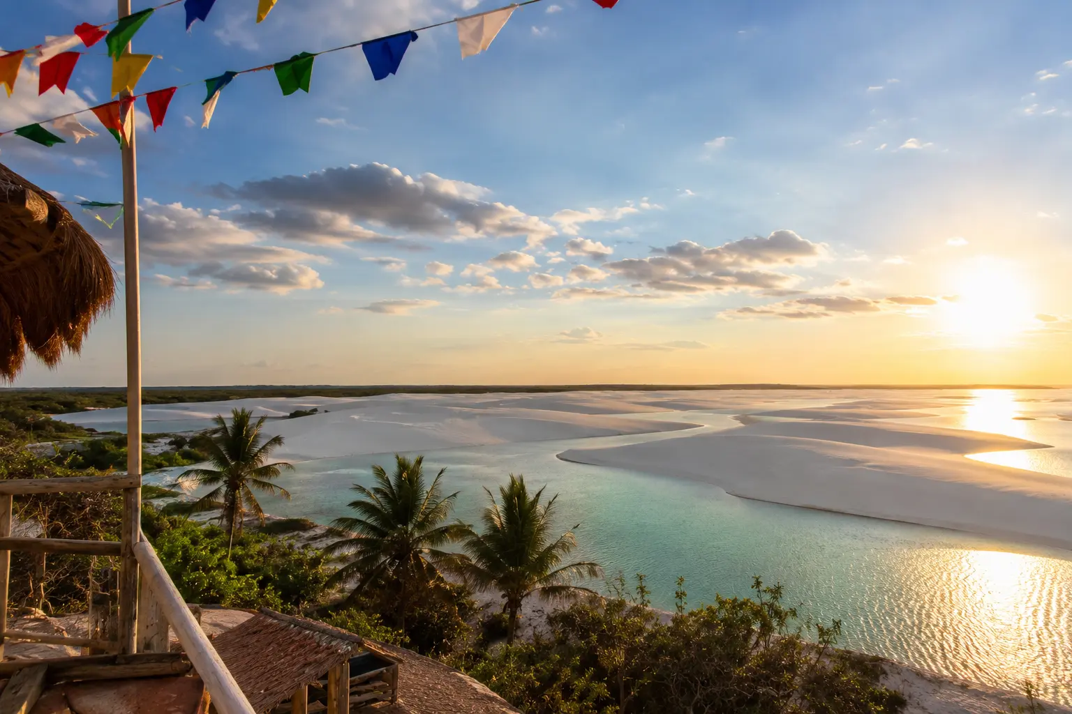 Lagoas dos Lençóis Maranhenses durante roteiro de São João no Maranhão